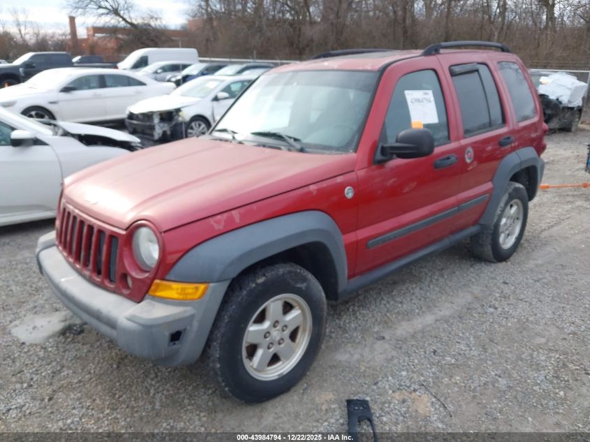 2006 Jeep Liberty Sport VIN: 1J4GL48K66W269624 Lot: 43984794