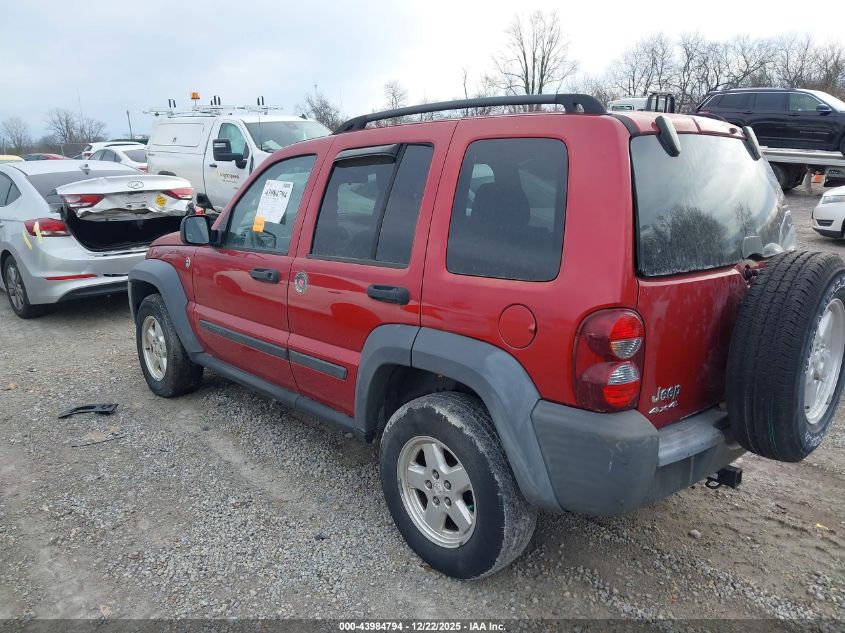 2006 Jeep Liberty Sport VIN: 1J4GL48K66W269624 Lot: 43984794