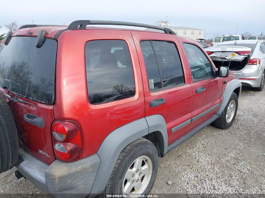 2006 Jeep Liberty Sport VIN: 1J4GL48K66W269624 Lot: 43984794