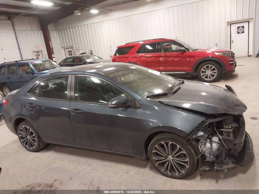 2015 Toyota Corolla S Premium VIN: 2T1BURHE2FC354277 Lot: 43984818