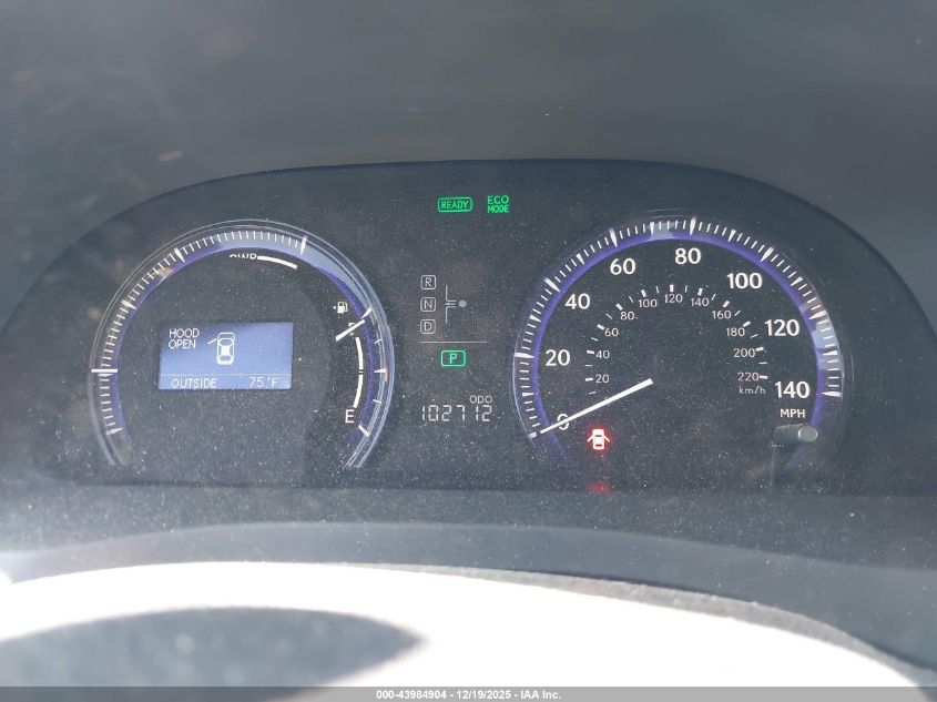 2010 Lexus Hs 250H VIN: JTHBB1BA2A2025680 Lot: 43984904