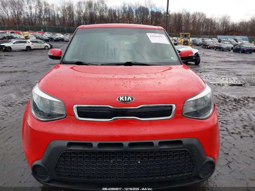 2014 Kia Soul + VIN: KNDJP3A5XE7716947 Lot: 43984917