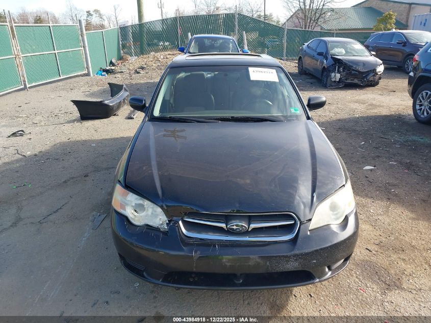 2007 Subaru Legacy 2.5I VIN: 4S3BL616677212554 Lot: 43984918