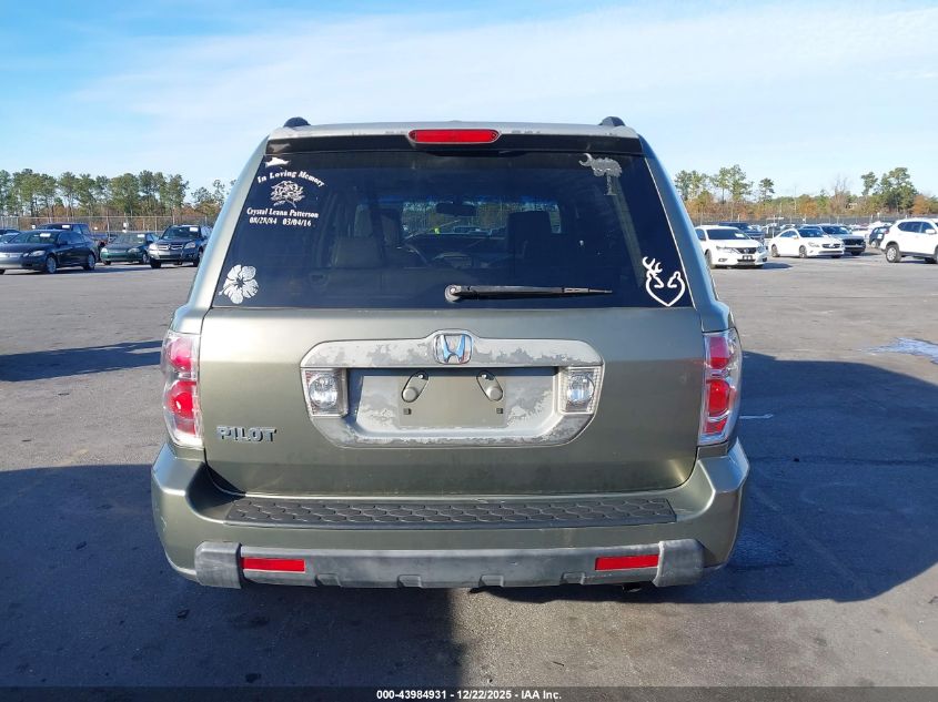 2008 Honda Pilot Ex-L VIN: 5FNYF28658B006976 Lot: 43984931