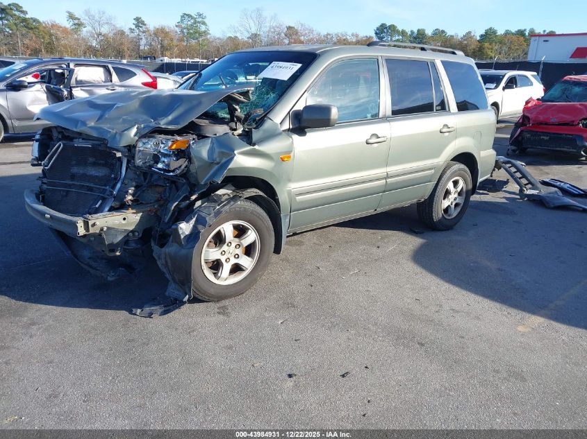 2008 Honda Pilot Ex-L VIN: 5FNYF28658B006976 Lot: 43984931