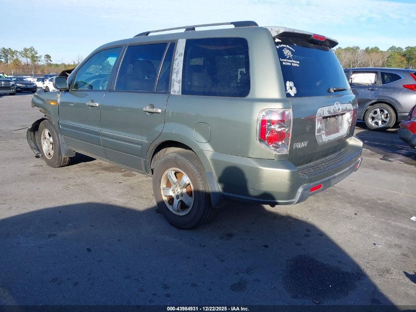 2008 Honda Pilot Ex-L VIN: 5FNYF28658B006976 Lot: 43984931