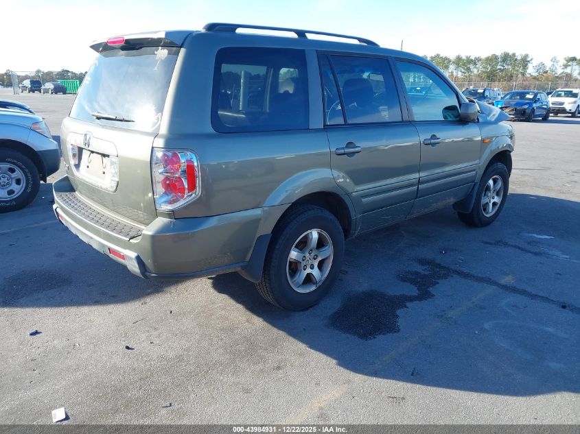 2008 Honda Pilot Ex-L VIN: 5FNYF28658B006976 Lot: 43984931