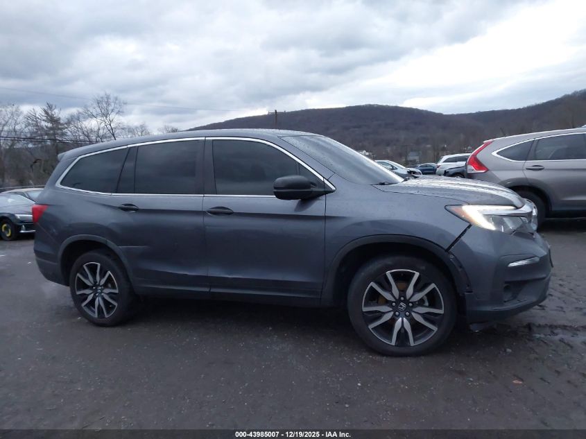 2019 Honda Pilot Lx VIN: 5FNYF6H16KB091295 Lot: 43985007