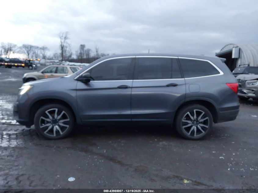 2019 Honda Pilot Lx VIN: 5FNYF6H16KB091295 Lot: 43985007