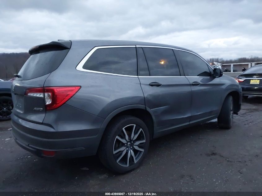 2019 Honda Pilot Lx VIN: 5FNYF6H16KB091295 Lot: 43985007
