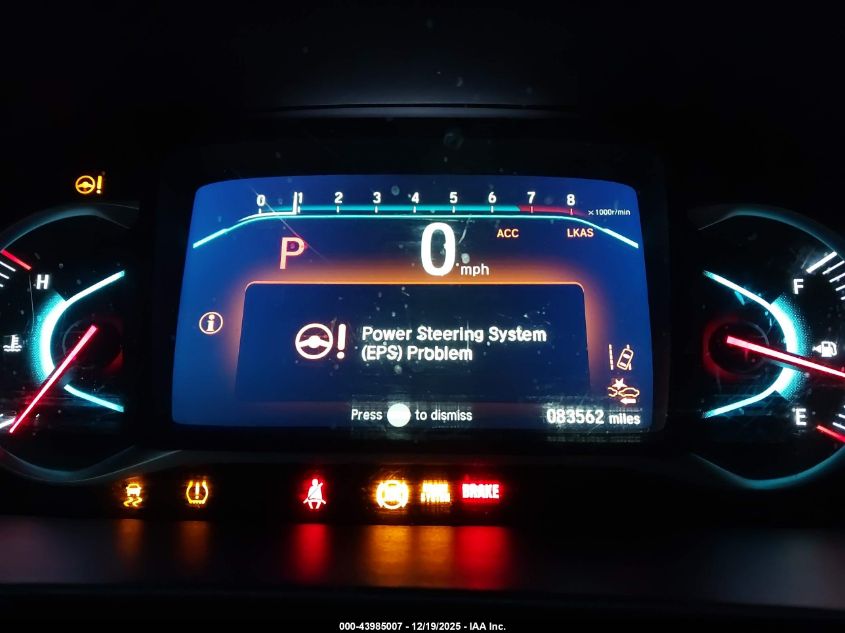 2019 Honda Pilot Lx VIN: 5FNYF6H16KB091295 Lot: 43985007