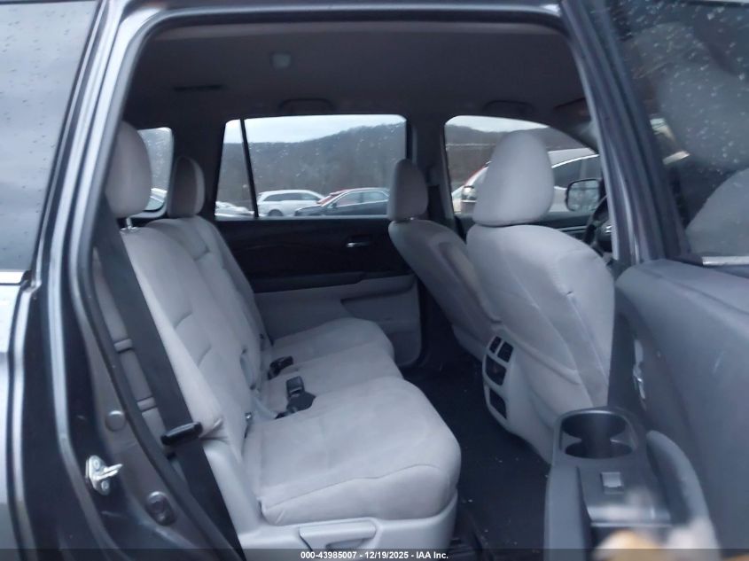 2019 Honda Pilot Lx VIN: 5FNYF6H16KB091295 Lot: 43985007