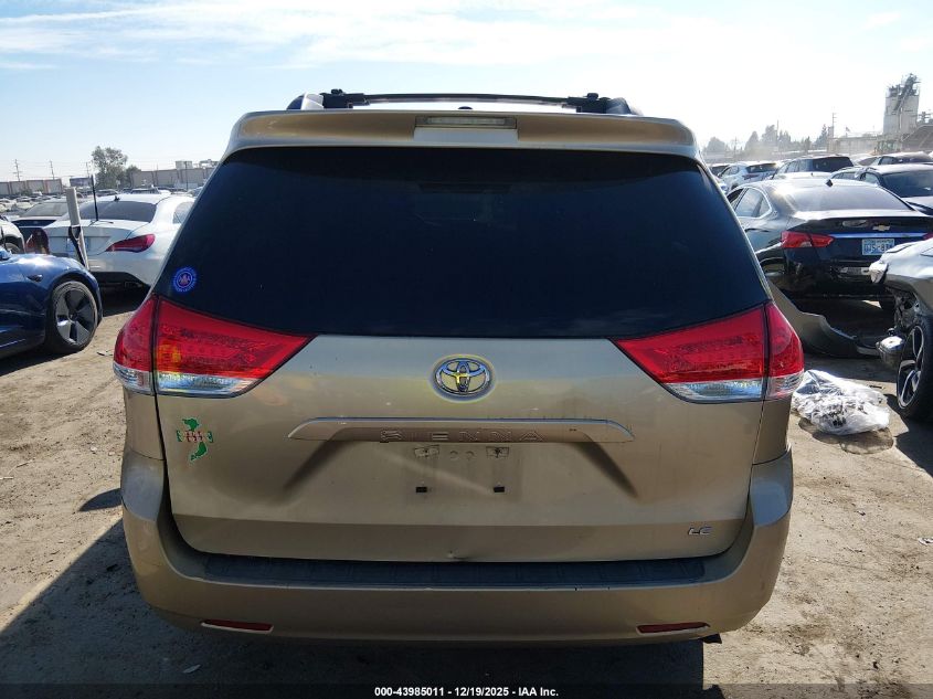 2012 Toyota Sienna Le V6 8 Passenger VIN: 5TDKK3DC7CS267632 Lot: 43985011