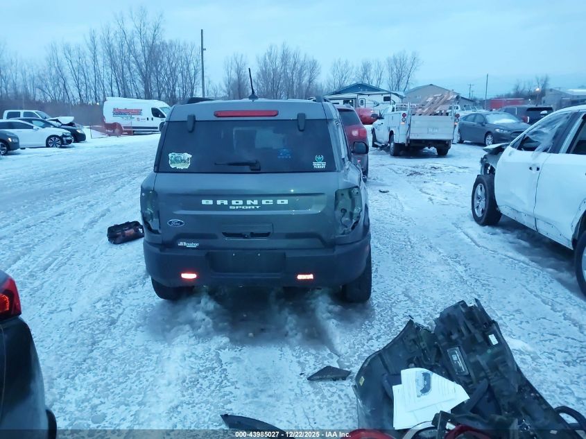 2021 Ford Bronco Sport Big Bend VIN: 3FMCR9B64MRA92739 Lot: 43985027