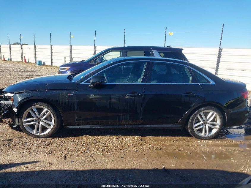 2024 Audi A4 Premium Plus 45 Tfsi S Line Quattro S Tronic VIN: WAUEAAF48RN006354 Lot: 43985037
