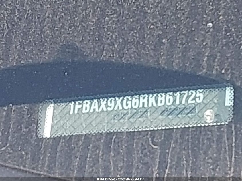 2024 Ford Transit-350 Passenger Van Xlt VIN: 1FBAX9XG6RKB61725 Lot: 43985041