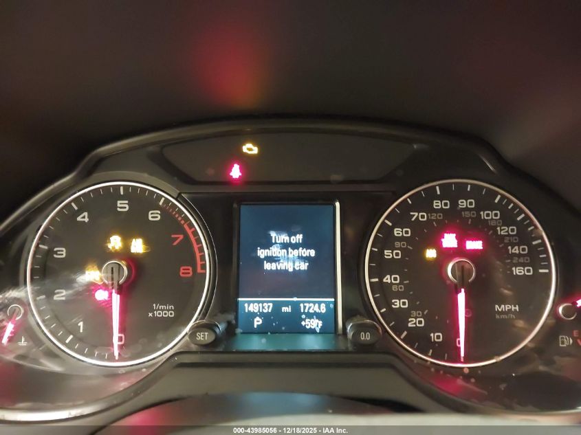 2013 Audi Q5 2.0T Premium VIN: WA1LFAFP4DA011292 Lot: 43985056