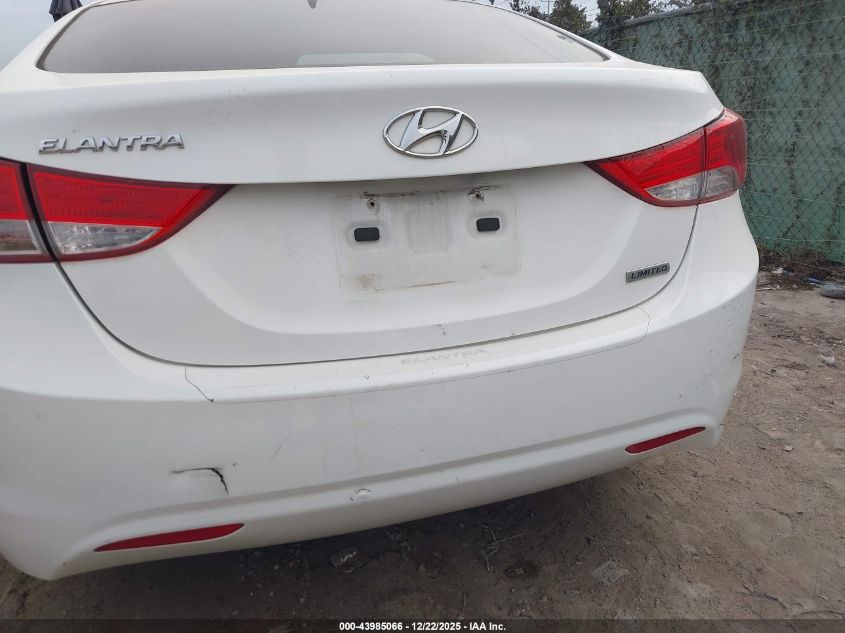 2013 Hyundai Elantra Limited VIN: 5NPDH4AE1DH179427 Lot: 43985066