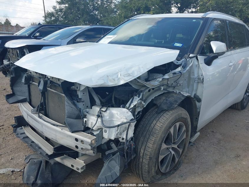 2022 Toyota Highlander Xle VIN: 5TDGZRAH3NS100935 Lot: 43985087