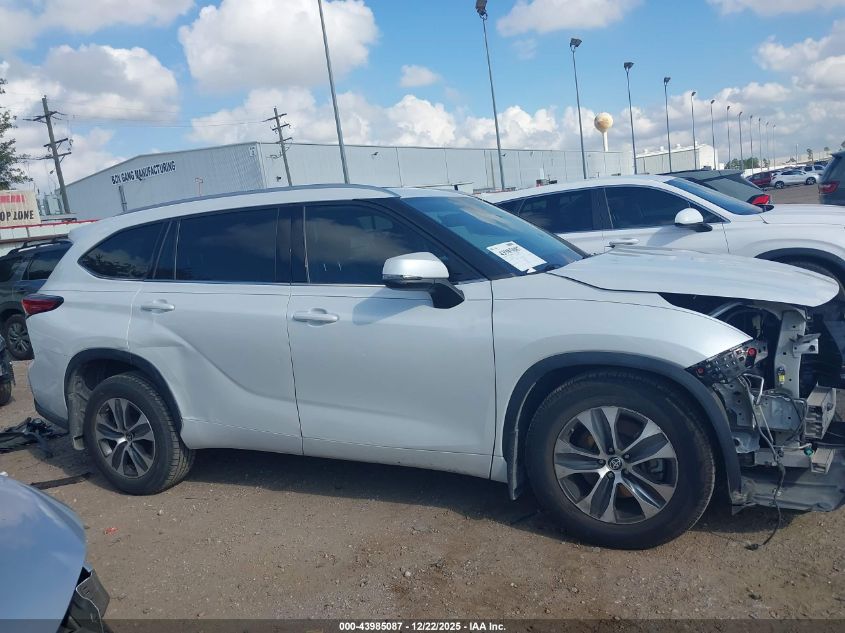 2022 Toyota Highlander Xle VIN: 5TDGZRAH3NS100935 Lot: 43985087