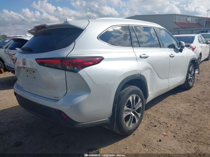 2022 Toyota Highlander Xle VIN: 5TDGZRAH3NS100935 Lot: 43985087