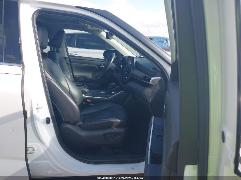 2022 Toyota Highlander Xle VIN: 5TDGZRAH3NS100935 Lot: 43985087