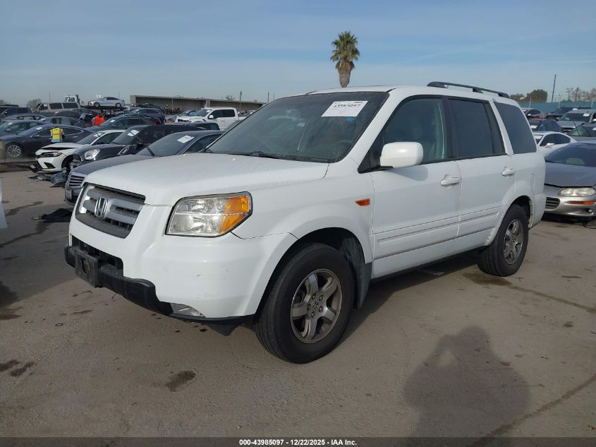2006 Honda Pilot Ex-L VIN: 5FNYF286X6B002287 Lot: 43985097