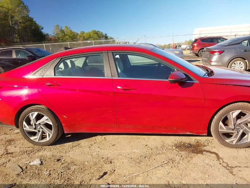 2025 Hyundai Elantra Limited VIN: KMHLP4DG9SU871395 Lot: 43985098