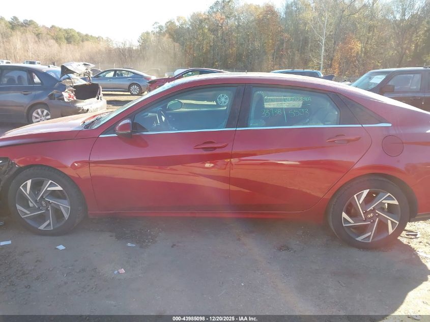 2025 Hyundai Elantra Limited VIN: KMHLP4DG9SU871395 Lot: 43985098