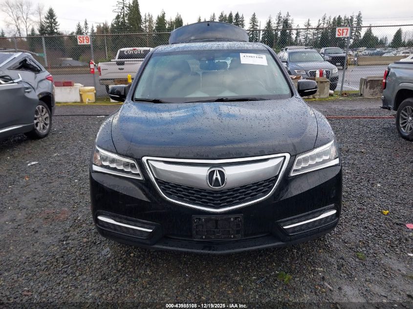 2014 Acura Mdx Technology Package VIN: 5FRYD4H41EB041914 Lot: 43985108