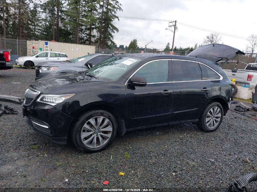 2014 Acura Mdx Technology Package VIN: 5FRYD4H41EB041914 Lot: 43985108