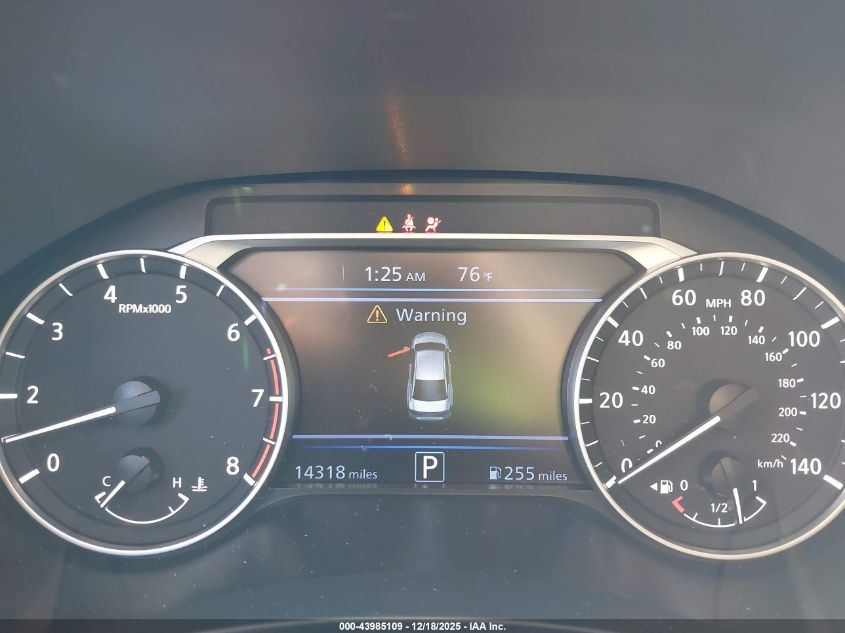 2025 Nissan Altima Sv Fwd VIN: 1N4BL4DV3SN399785 Lot: 43985109