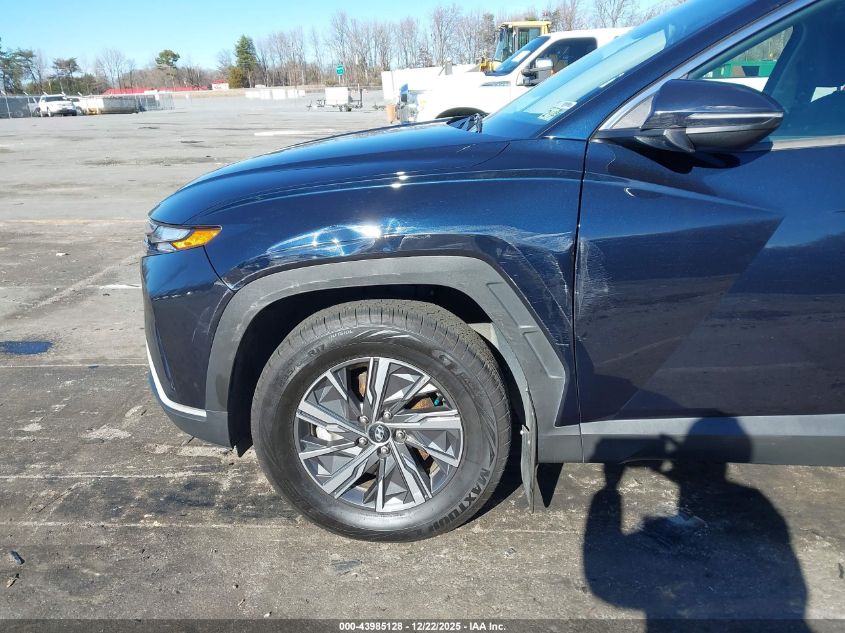 2022 Hyundai Tucson Hybrid Blue VIN: KM8JBCA14NU011151 Lot: 43985128