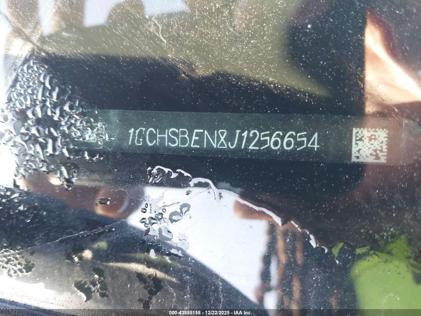 2018 Chevrolet Colorado Wt VIN: 1GCHSBEN8J1256654 Lot: 43985158