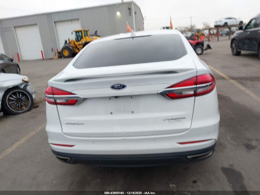 2019 Ford Fusion Titanium VIN: 3FA6P0D9XKR143433 Lot: 43985160