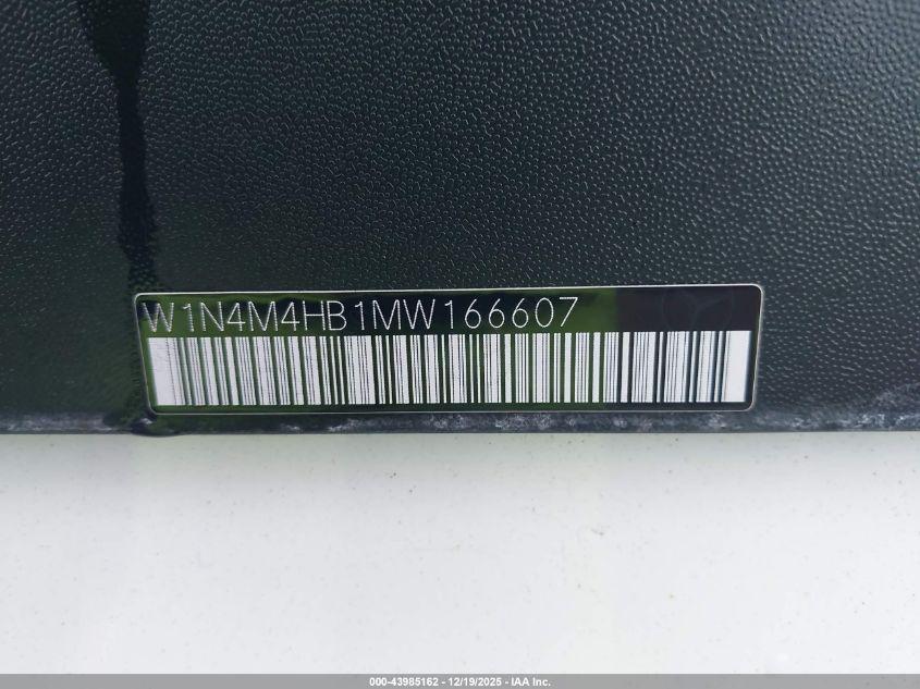 2021 Mercedes-Benz Glb 250 4Matic VIN: W1N4M4HB1MW166607 Lot: 43985162