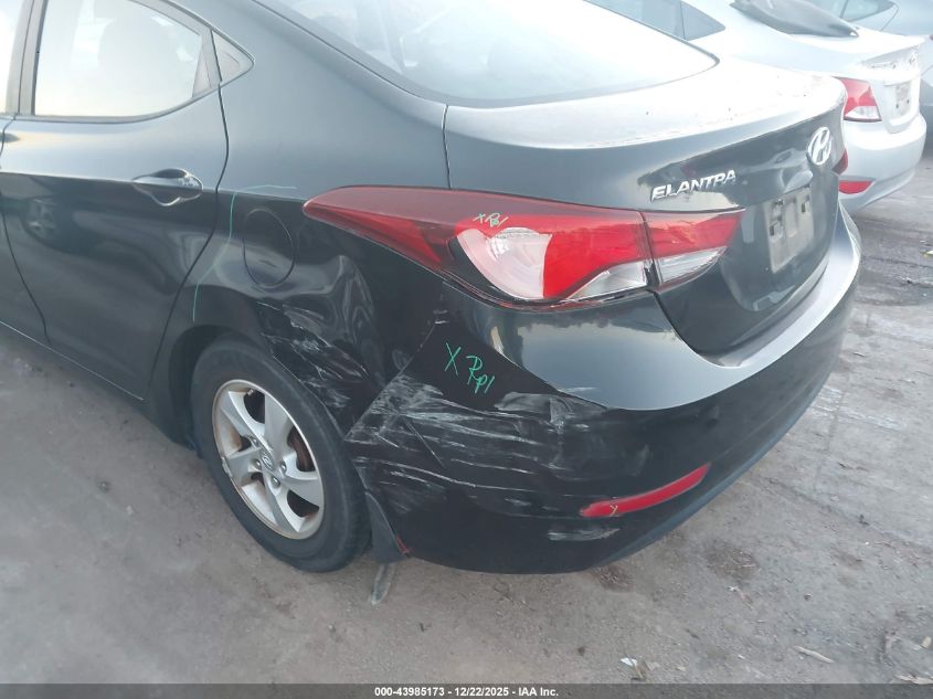2015 Hyundai Elantra Se VIN: KMHDH4AE9FU265279 Lot: 43985173