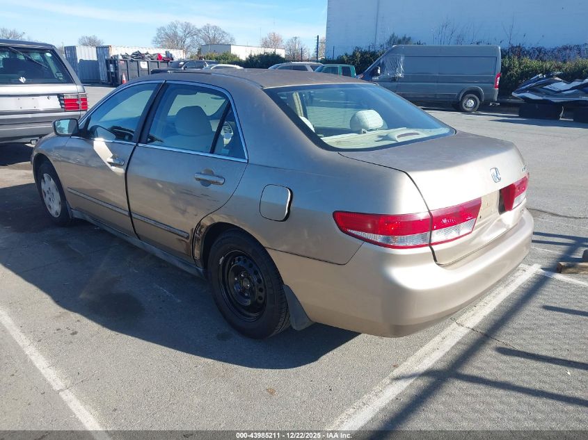 2004 Honda Accord 2.4 Lx VIN: 1HGCM56344A002500 Lot: 43985211
