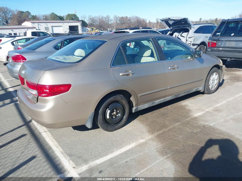 2004 Honda Accord 2.4 Lx VIN: 1HGCM56344A002500 Lot: 43985211