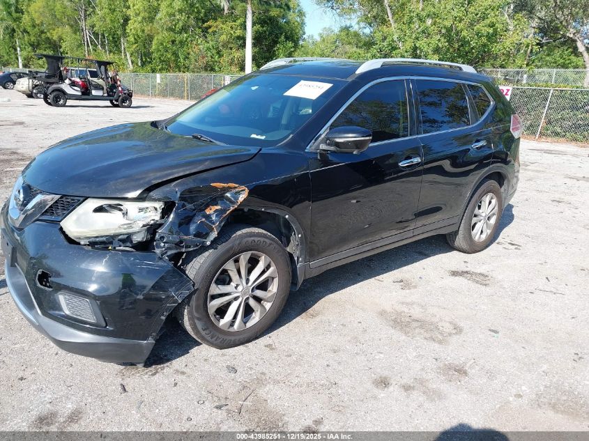 2015 Nissan Rogue Sv VIN: 5N1AT2MT2FC764897 Lot: 43985251