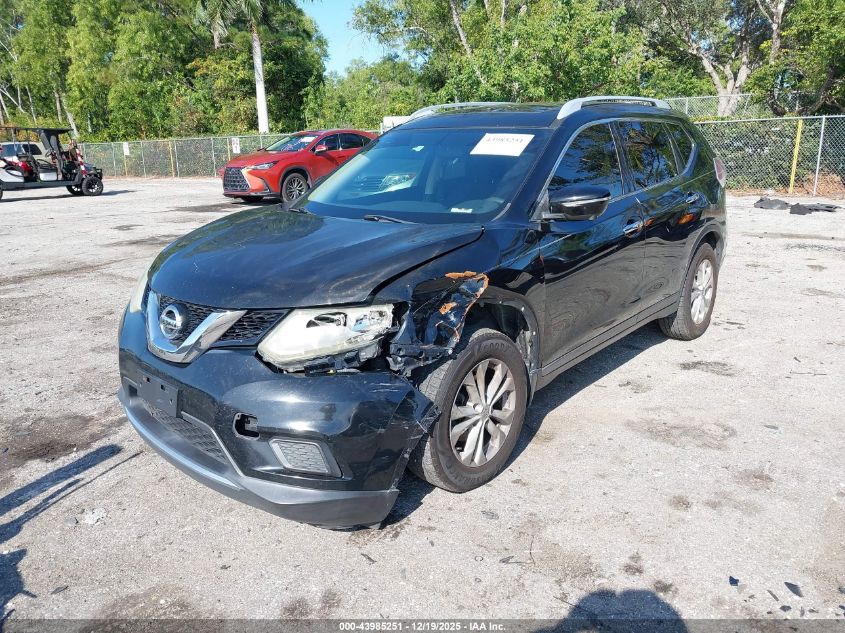 2015 Nissan Rogue Sv VIN: 5N1AT2MT2FC764897 Lot: 43985251