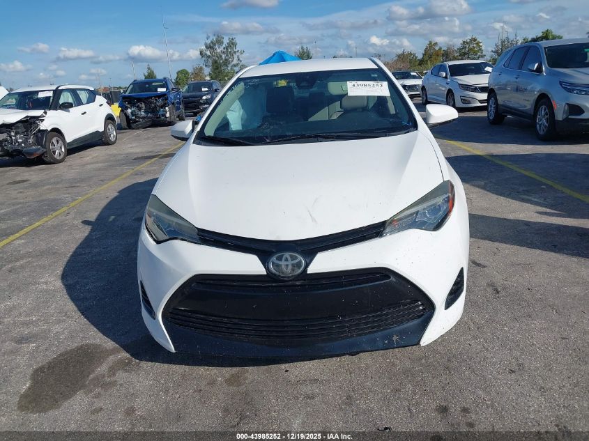 2018 Toyota Corolla Le VIN: 5YFBURHE5JP764242 Lot: 43985252