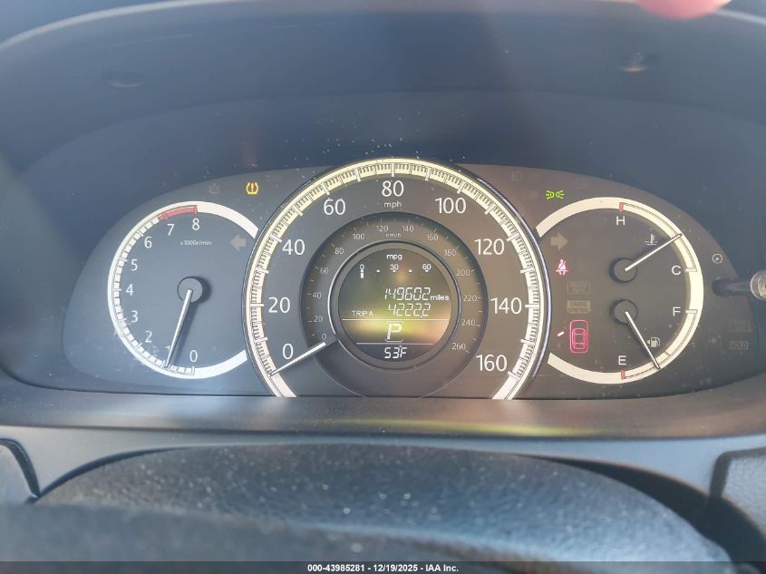 2014 Honda Accord Ex-L VIN: 1HGCR2F88EA302862 Lot: 43985281