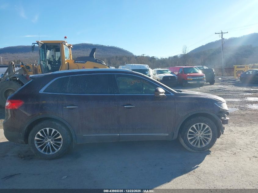 2017 Lincoln Mkx Select VIN: 2LMPJ6KR9HBL25198 Lot: 43985335