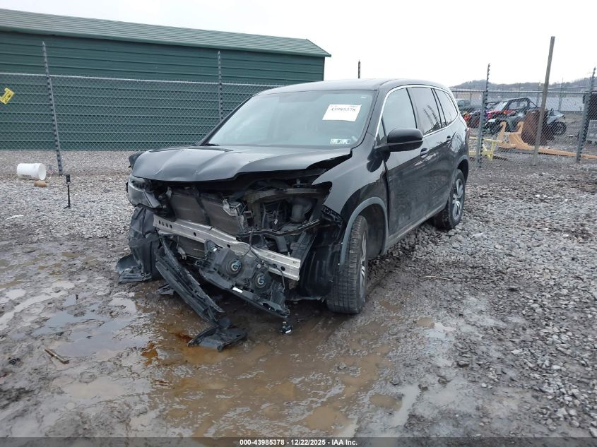 2017 Honda Pilot Ex-L VIN: 5FNYF6H55HB033786 Lot: 43985378
