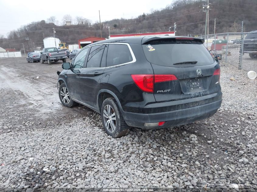 2017 Honda Pilot Ex-L VIN: 5FNYF6H55HB033786 Lot: 43985378