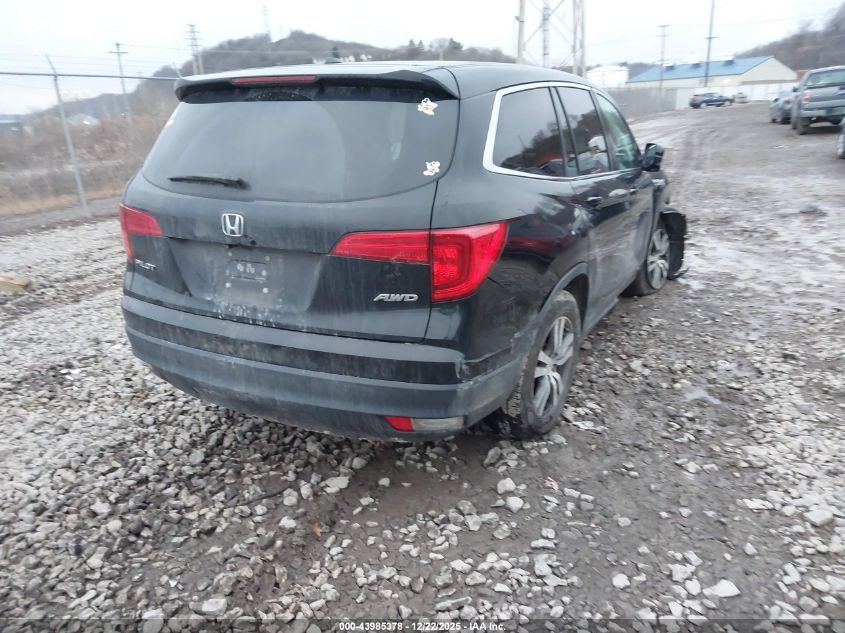 2017 Honda Pilot Ex-L VIN: 5FNYF6H55HB033786 Lot: 43985378