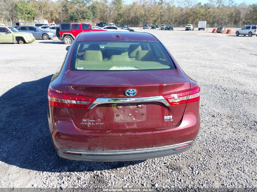 2018 Toyota Avalon Hybrid Xle Premium VIN: 4T1BD1EB5JU061721 Lot: 43985390