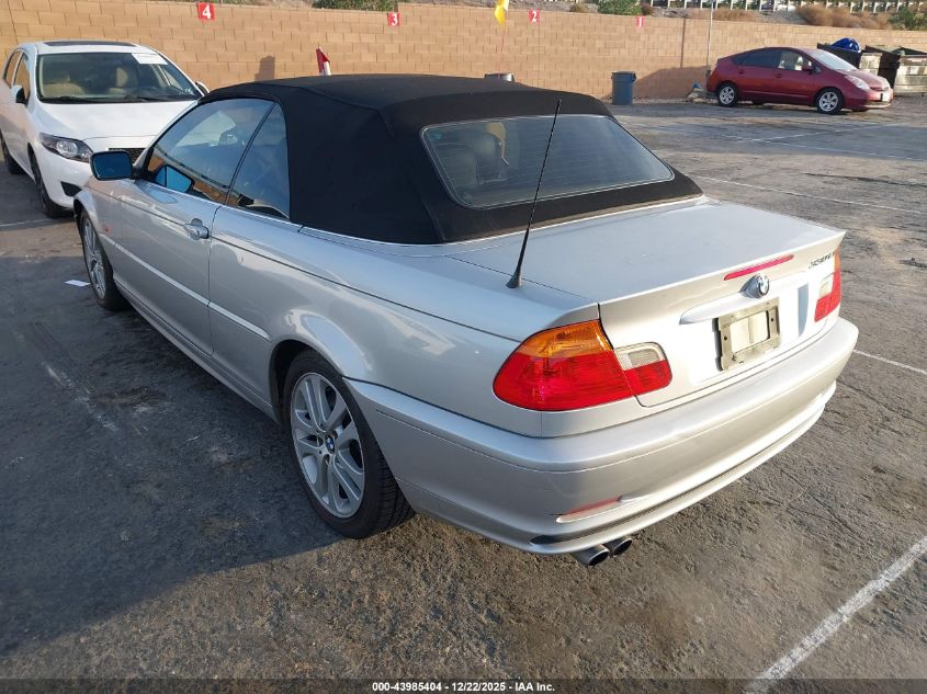 2001 BMW 330Ci VIN: WBABS53401JU86879 Lot: 43985404
