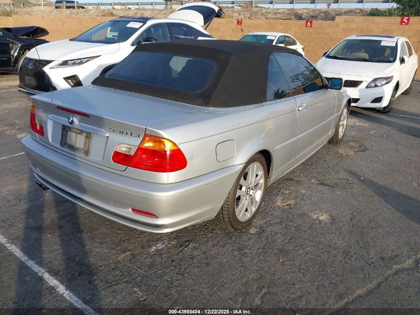 2001 BMW 330Ci VIN: WBABS53401JU86879 Lot: 43985404
